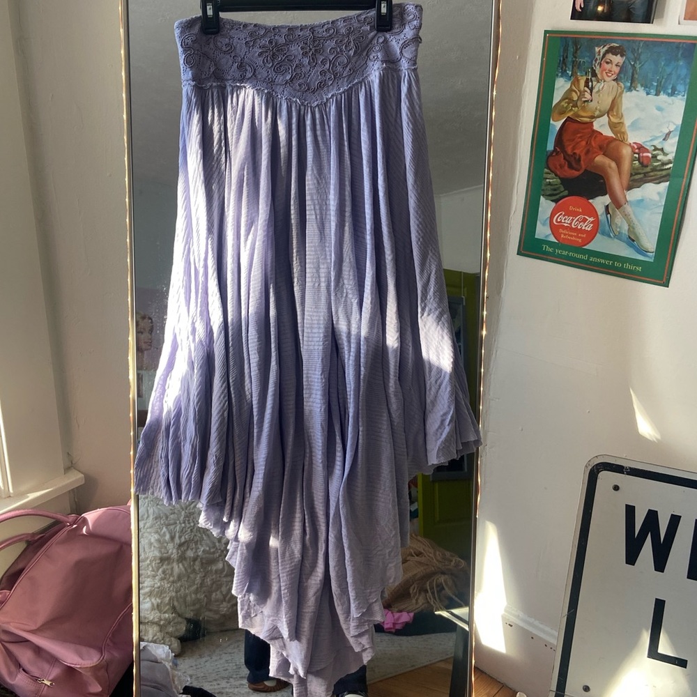 Lilac Boho Free People Skirt